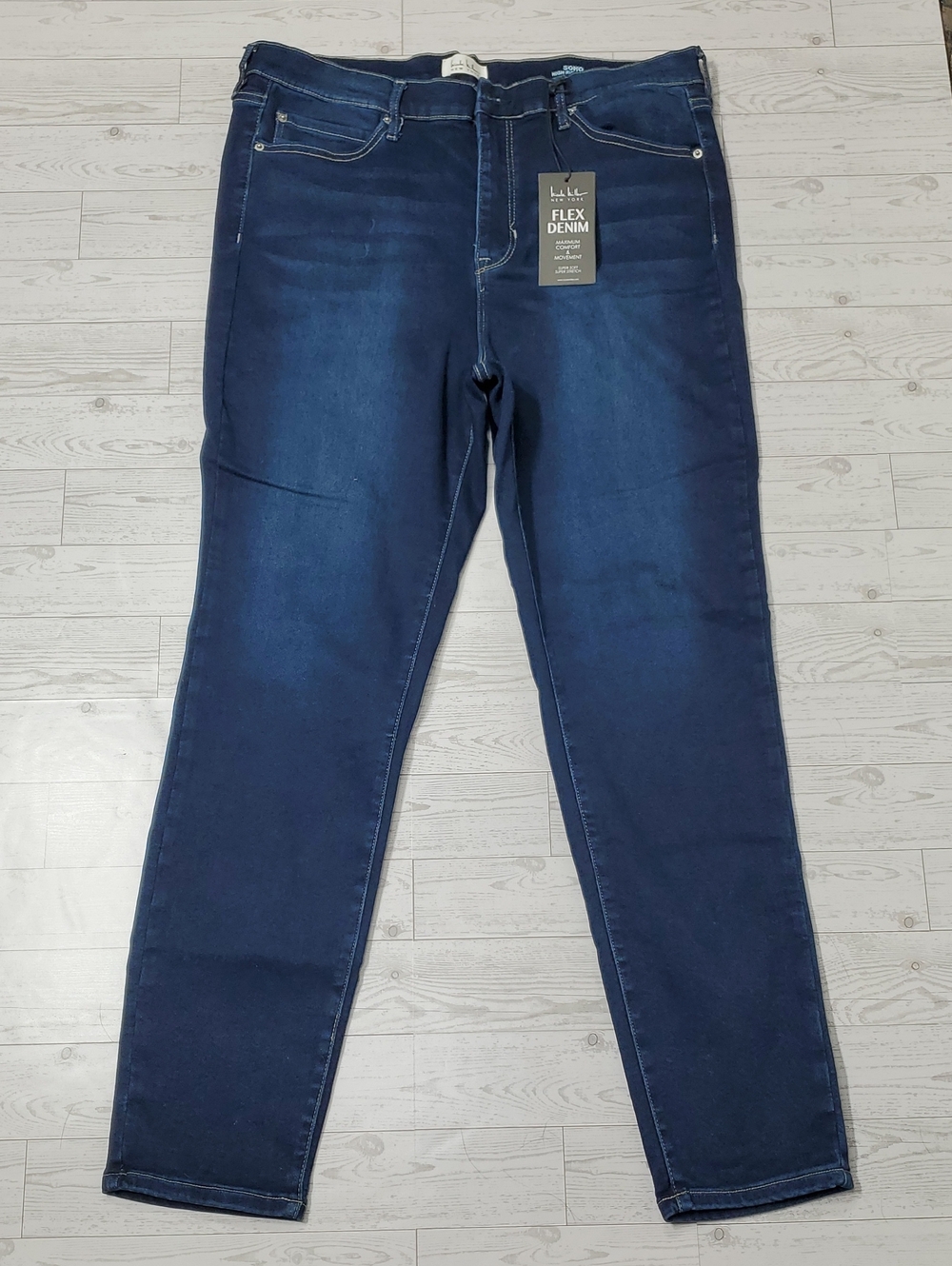 Nicole Miller SOHO High Rise Skinny Stretch Jeans Women's 16 NWT